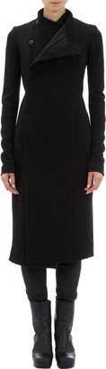 Rick Owens Compact Knit Side-Button Coat
