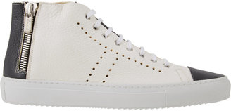 Rocco P. Two-Tone High-Top Sneakers