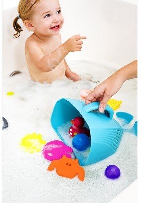 Boon Whale Pod Drainable Bath Scoop and Toy Organizer