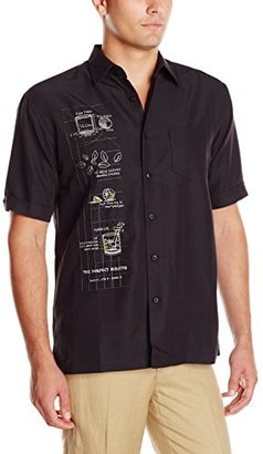 Cubavera Men's Short Sleeve Mojito Conversational Shirt