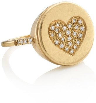 Carolina Bucci White Gold Diamond Moon Ring
