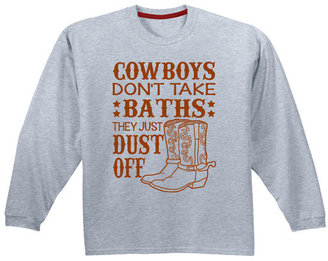 Athletic & Red 'Cowboys Don't Take Baths' Tee - Toddler & Boys