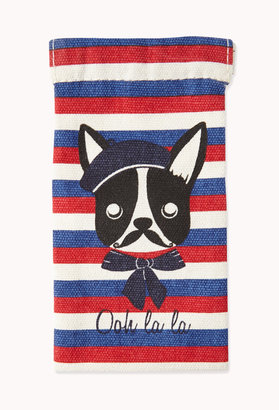 Forever 21 French Bulldog Sunglasses Pouch