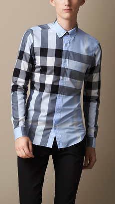 Burberry Giant Exploded Check Cotton Shirt