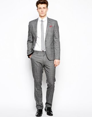 ASOS Slim Fit Suit Trousers In Check