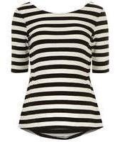 Dorothy Perkins Womens Maternity Black and white pleat top- Black