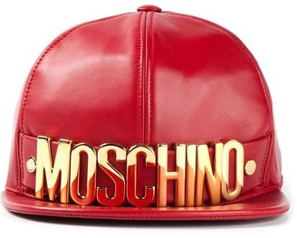 Moschino logo plaque cap