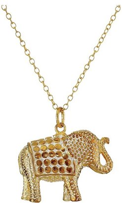 Anna Beck Elephant Pendant Necklace w/ 30 Chain Necklace