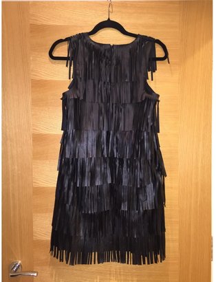 Topshop Black Leather Dress
