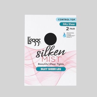 L'eggs Silken Mist Women's Control Top 2pk Pantyhose -
