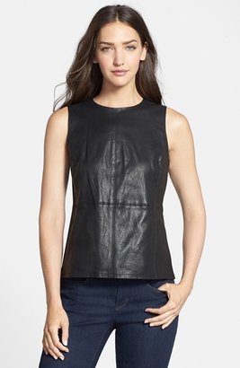 Eileen Fisher The Fisher Project Sleeveless Leather Top