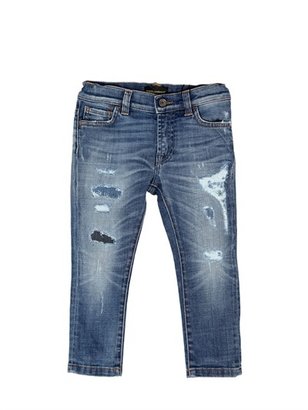 Dolce & Gabbana Slim Fit Stretch Cotton Denim Jeans