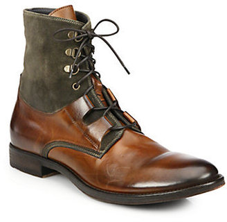 To Boot Halstead Mixed-Media Leather & Suede Boots