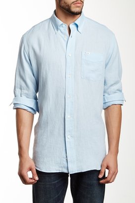 Façonnable Long Sleeve Linen Classic Fit Shirt