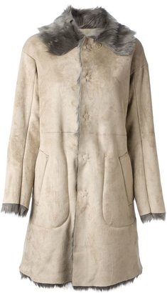 Zucca artificial fur lined coat