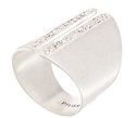 Pilgrim Silver Plated Adjustable Silver Ring - silver