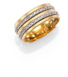 Marco Bicego Goa Diamond, 18K White & Yellow Gold Five-Row Band Ring