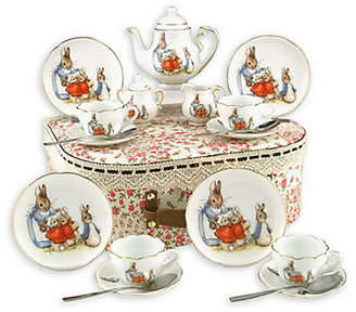Beatrix 22733 Reutter Porcelain Kid's Beatrix Potter Medium 19-Piece Tea Party Set