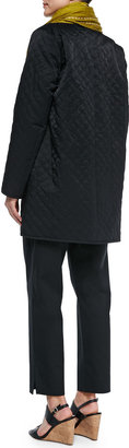 Eileen Fisher Quilted Long Jacket W/ Fleece Lining, Women's