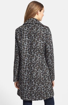 Vince Camuto Leopard Print Boyfriend Coat (Online Only)
