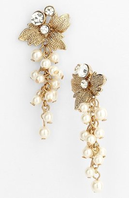 Nina 'Alecia' Faux Pearl Drop Earrings