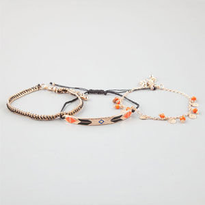 Full Tilt 3 Pack Chain/Disc/Bead Bracelets