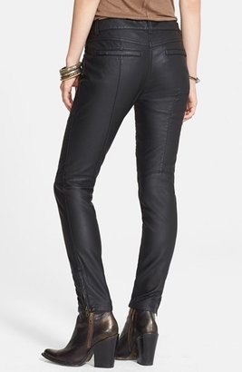 Free People Faux Leather Skinny Moto Pants