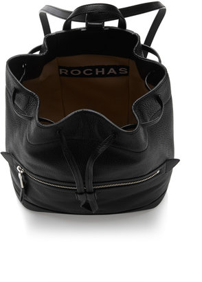 Rochas Margot Pebbled-Leather Backpack