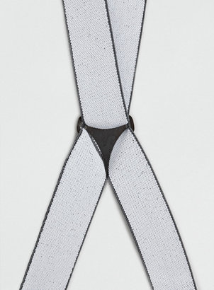 Topman Grey Marl Skinny Suspenders