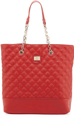 Christian Lacroix Lucile Quilted Faux Leather Tote Bag, Red