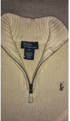 Polo Ralph Lauren Ecru Cotton Knitwear