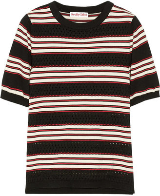 See by Chloe Striped cotton sweater