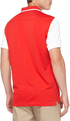 J. Lindeberg Zach Golf Tech Knit Shirt, Red Intense