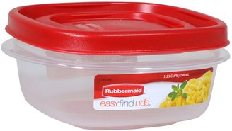 Rubbermaid Easy Find Lid Square 1-1/4-Cup Food Storage Container