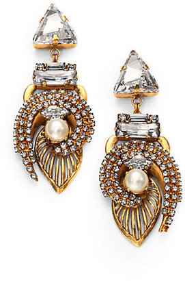 Erickson Beamon Dovima Swarovski Crystal Drop Earrings