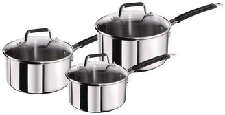 Jamie Oliver By Tefal Stainless Steel Classic Series 3-Piece Pan Set