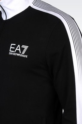 Emporio Armani Full Zip Sweatshirt In Cotton