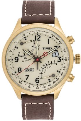 Timex INTELLIGENT Chronograph watch braun