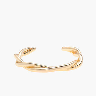 J.Crew Gold braid cuff bracelet