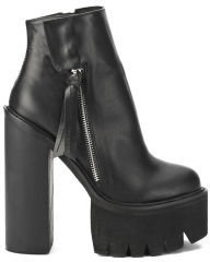Jeffrey Campbell Women's Lynch Chunky Sole Heeled Ankle Boots Black