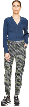 DKNY Floral Print Crepe Trouser