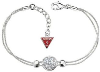GUESS Silver diamante heart bracelet