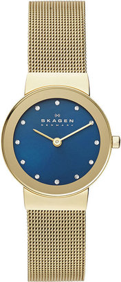 Skagen Women's Gold-Tone Stainless Steel Mesh Bracelet Watch 26mm SKW2182