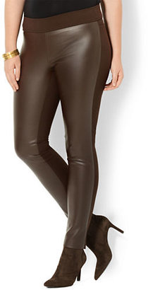 Lauren Ralph Lauren Plus Stretch Faux Leather Pants