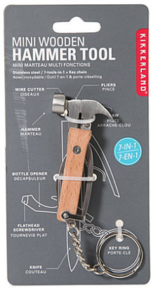Kikkerland Mini wooden hammer tool keyring