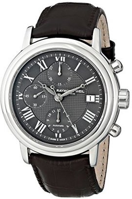 Raymond Weil Men's 7737-STC-00609 Maestro Analog Display Swiss Automatic Brown Watch