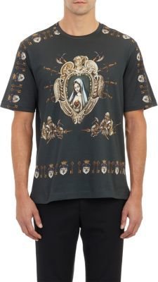 Dolce & Gabbana Madonna/Coat-of-Arms T-shirt