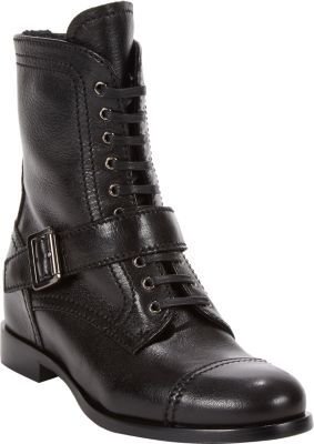 Prada Buckle-Strap Ankle Boots