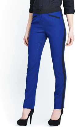 South Fashion Basket Weave Textured Skinny Trousers