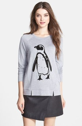 Kensie 'Penguin' Screenprint Sweatshirt (Online Only)